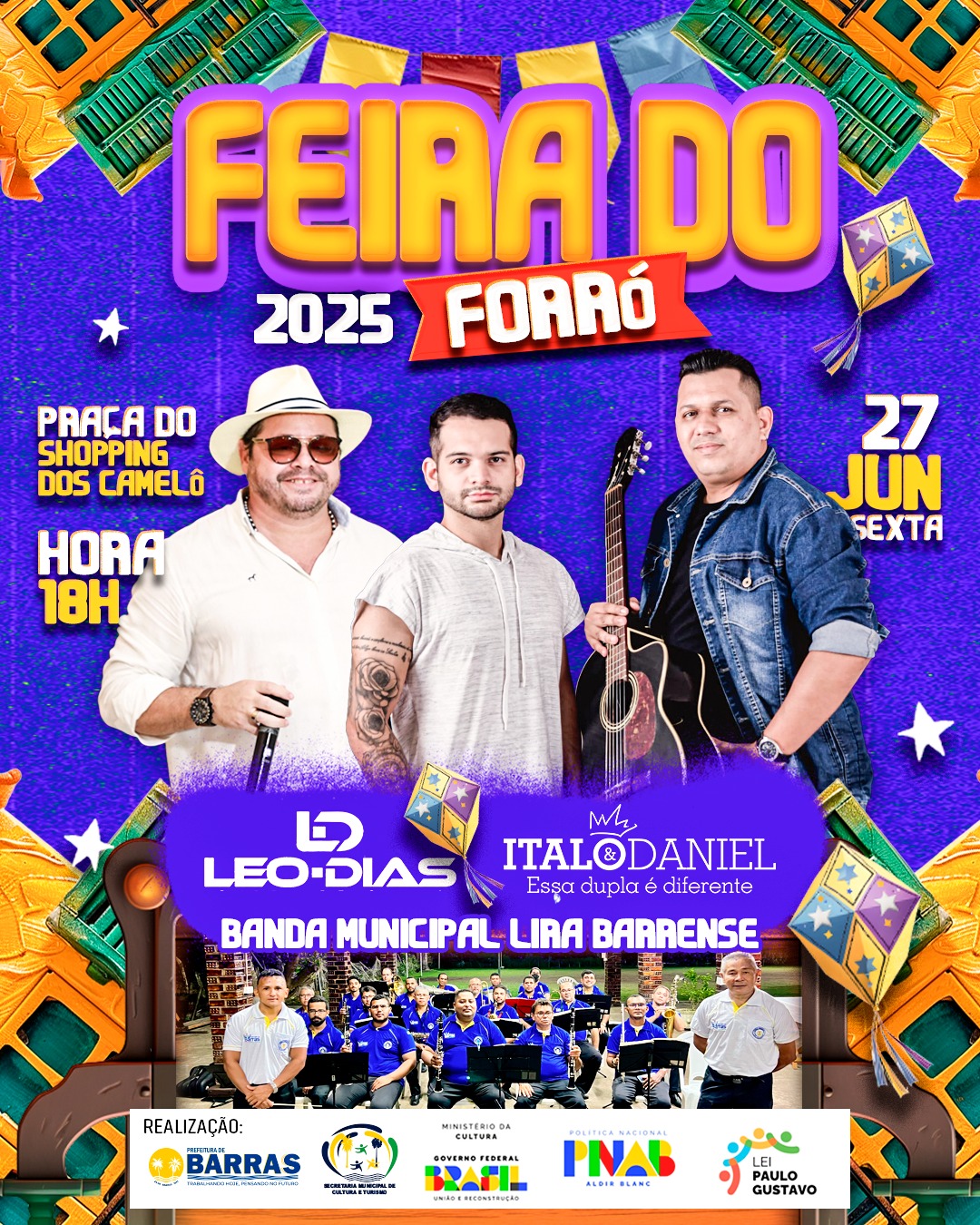 Feira do Forró em Barras terá muitas atrações e premiação em dinheiro para dançarinos